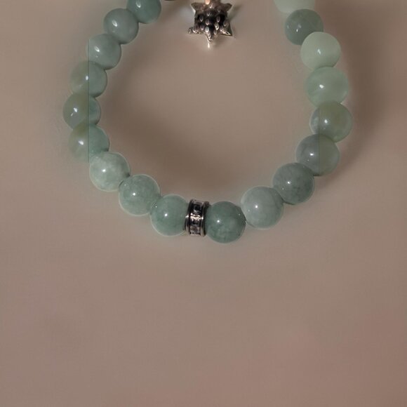 Aventurine Vintage Semi-stretch Green Bracelet Set (2) - Picture 3 of 8